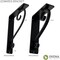 Ekena Millwork Edwards Wrought Iron Bracket, (Triple center brace), Antiqued Brass 2"W x 7 1/2"D x 10"H BKTM02X07X10TEDABS - alternate 8